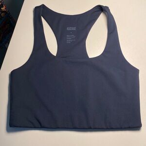Girlfriend collective small navy sports bra